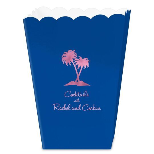 Palm Trees Mini Popcorn Boxes